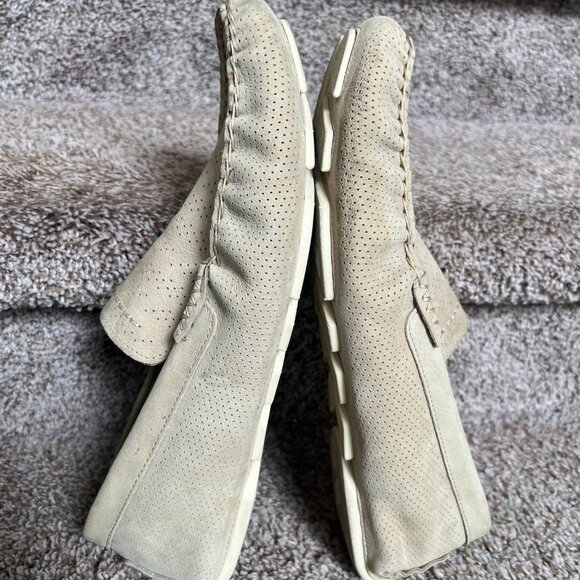 Ugg Men\'s Henrik Treadlite Energ Beige Leather Driving Shoes. main image 8